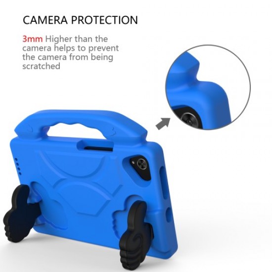 Shockproof Thumb Kickstand EVA Protective Case for Samsung Galaxy Tab A 8.0 Wi-Fi (2019) SM-T290/T295 - Blue Samsung Cases Mobile Tablet