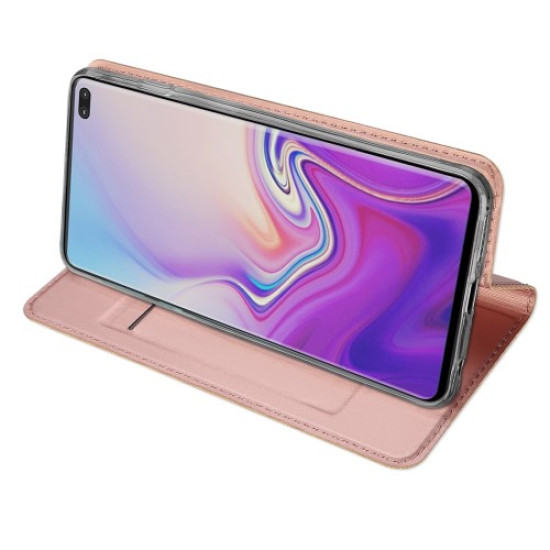 DUX DUCIS Skin Pro Series for Samsung Galaxy S10 Plus Leather Stand Mobile Cover - Rose Gold Samsung Cases Mobile