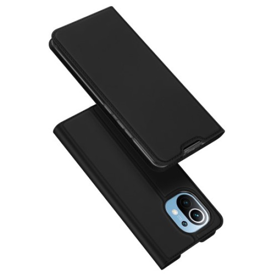 DUX DUCIS Skin Pro Series Stand Design Leather Flip Case Cover for Xiaomi Mi 11 - Black XIAOMI Cases Mobile