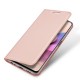 DUX DUCIS Skin Pro Series Card Slot Leather Cell Phone Case for Xiaomi Redmi Note 10 4G / Redmi Note 10S - Pink XIAOMI Cases Mobile