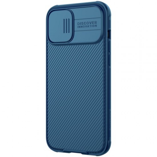 NILLKIN CamShield Pro Magnetic Case Hard PC Protective Shell for iPhone 12 Pro Max - Blue Apple Cases Mobile