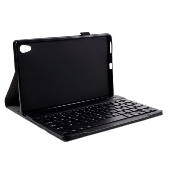 Δερμάτινη Θήκη Βιβλίο με Αποσπώμενο Ασύρματο Πληκτρολόγιο για Lenovo Tab M10 HD Gen 2 X306F - Μαύρο Lenovo Θήκες Tablet
