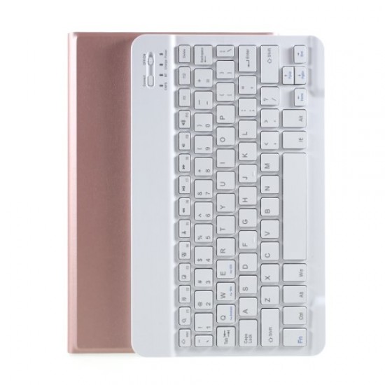 Bluetooth Keyboard Leather Stand Cover Case for Lenovo Tab M10 HD Gen 2 X306F - Rose Gold Lenovo Cases Mobile Tablet
