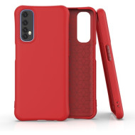 Matte TPU Back Cell Phone Case for Realme 7 - Red