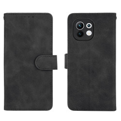Δερμάτινη Θήκη Πορτοφόλι με Βάση Στήριξης για Xiaomi Mi 11 - Μαύρο
