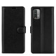 Litchi Texture Folio Flip Leather Phone Cover for Xiaomi Redmi Note 9 4G (Qualcomm Snapdragon 662)/Redmi 9 Power/Redmi 9T - Black XIAOMI Cases Mobile
