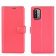 Litchi Texture Folio Flip Leather Phone Cover for Xiaomi Redmi Note 9 4G (Qualcomm Snapdragon 662)/Redmi 9 Power/Redmi 9T - Red XIAOMI Cases Mobile