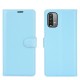 Litchi Texture Folio Flip Leather Phone Cover for Xiaomi Redmi Note 9 4G (Qualcomm Snapdragon 662)/Redmi 9 Power/Redmi 9T - Blue XIAOMI Cases Mobile