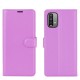 Litchi Texture Folio Flip Leather Phone Cover for Xiaomi Redmi Note 9 4G (Qualcomm Snapdragon 662)/Redmi 9 Power/Redmi 9T - Purple XIAOMI Cases Mobile