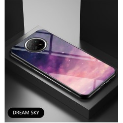 Lightweight Soft TPU Edge Tempered Glass Back Cover Phone Shell with Starry Sky Pattern for Xiaomi Redmi Note 9T 5G/Note 9 5G - Purple Sky Lightweight Soft TPU Edge Tempered Glass Back Cover Phone Shell with Starry Sky Pattern for Xiaomi Redmi Note 9T 5G/Note 9 5G - Purple Sky
