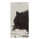 Pattern Printing Flip Wallet Design Leather Cover for Xiaomi Redmi Note 9 5G/Redmi Note 9T 5G Case - Black Wolf XIAOMI Cases Mobile