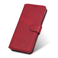 Classic Wallet Stand Flip Leather Phone Case for Samsung Galaxy A52 5G - Red