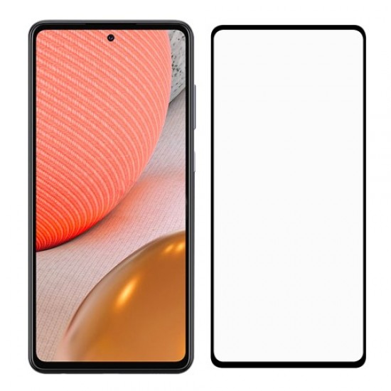 Tempered Glass Screen Protector Film Black Edges for Samsung Galaxy A72 5G [Complete Covering] [Full Glue] Samsung Screen Protectors