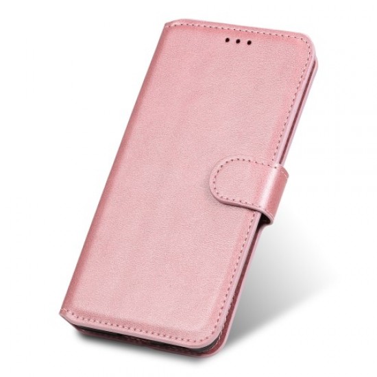 Classic Wallet Stand Flip Leather Phone Case for Samsung Galaxy A32 5G - Rose Gold Samsung Cases Mobile