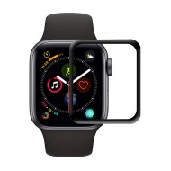 Σκληρυμένο Γυαλί (Tempered Glass) Προστασίας Πλήρης Κάλυψης για Apple Watch Series 4 44mm - Μαύρο