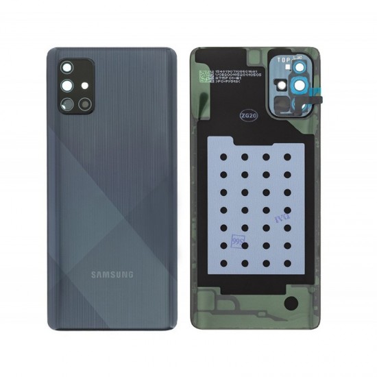 Original Samsung Battery Cover for Samsung Galaxy A71 SM-A715F - Black (GH82-22112A) Samsung Parts