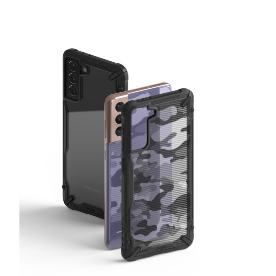 Ringke Fusion-X Samsung Galaxy S21 Plus - Camo (Moro) Μαύρο Samsung Θήκες Κινητών