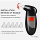 Breath Alcohol Tester Portable Breathalyzer for Personal and Car 