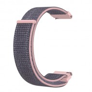 Nylon Velcro Υφασμάτινο Μπρασελέ 20mm για Huami Amazfit GTR 42MM / Amazfit GTS - Ροζ / Μπλε