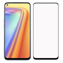 PINWUYO Σκληρυμένο Γυαλί (Tempered Glass) Προστασίας Οθόνης Πλήρης Κάλυψης για OPPO Realme 7 Pro - Μαύρο
