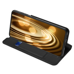 DUX DUCIS Skin Pro Series Θήκη Πορτοφόλι με Βάση Στήριξης για Samsung Galaxy S21 - Μαύρο