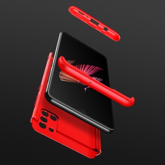 GKK Detachable 3-Piece Matte Hard PC Shell for Samsung Galaxy A31 - Red Samsung Cases Mobile