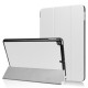 For iPad 9.7 (2018) / 9.7 (2017) Tri-fold Stand Leather Smart Case Cover - White Apple Cases Tablet