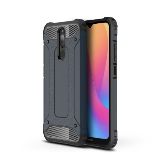Tough Armor Υβριδική Θήκη Σιλικόνης TPU σε Συνδυαμό με Πλαστικό για Xiaomi Redmi 8 / 8A - Σκούρο Μπλε XIAOMI Θήκες Κινητών