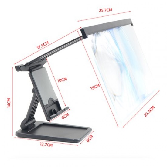 HD Mobile Phone Screen Magnifier Foldable Phone Stand with Projector Screen for Movies Videos Gaming Gadgets - Toys - Hobby
