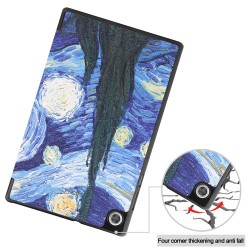 Pattern Printing PU Leather Tri-fold Stand Tablet Case for Lenovo Tab M10 HD Gen 2 TB-X306F / TB-X306X - Painting Pattern Printing PU Leather Tri-fold Stand Tablet Case for Lenovo Tab M10 HD Gen 2 TB-X306F / TB-X306X - Painting