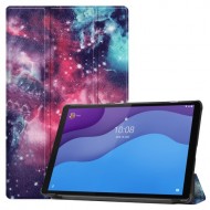 Pattern Printing PU Leather Tri-fold Stand Tablet Case for Lenovo Tab M10 HD Gen 2 TB-X306F / TB-X306X - Starry Sky