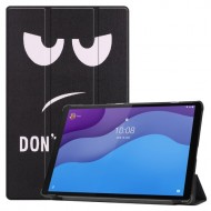 Pattern Printing PU Leather Tri-fold Stand Tablet Case for Lenovo Tab M10 HD Gen 2 TB-X306F / TB-X306X - Angry Face
