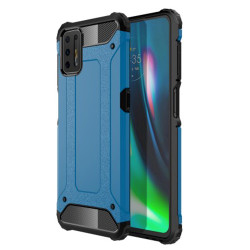 Tough Armor Υβριδική Θήκη Σιλικόνης TPU σε Συνδυαμό με Πλαστικό για Motorola Moto G9 Plus - Μπλε