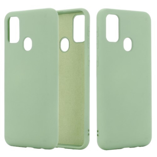 Liquid Silicone Shell Protective Case for Honor 9A - Green Huawei Cases Mobile
