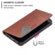 Geometric Pattern Leather Stand Case with Card Slots for iPhone 12 Pro/12 - Coffee Apple Cases Mobile