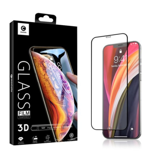MOCOLO Tempered Glass Film for iPhone 12 mini Full Coverage Screen Protector Full Glue Black Apple Screen Protectors