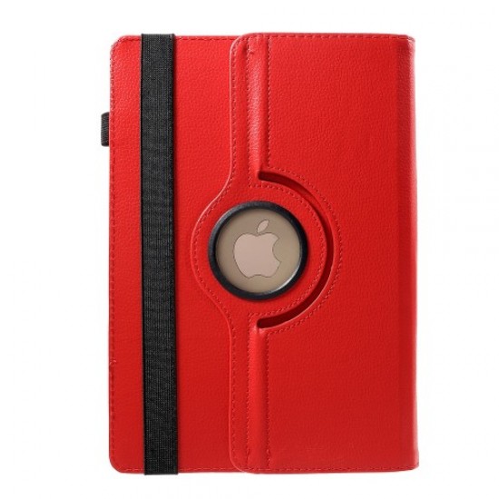 Universal 360 Degree Rotary Stand Litchi Skin Leather Cover for 9-10 inch Tablet PCs, Size: 24-26.cm x 16-18.5cm - Red Universal Tablets Cases