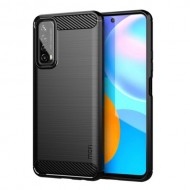 MOFI Carbon Fiber Brushed TPU Cover for Huawei P smart 2021/Y7a - Black