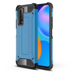 Armor Guard Cushioned Corners Plastic + TPU Hybrid Phone Case for Huawei P smart 2021/Y7a - Blue Armor Guard Cushioned Corners Plastic + TPU Hybrid Phone Case for Huawei P smart 2021/Y7a - Blue
