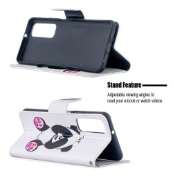 Pattern Printing Wallet Stand Flip Leather Phone Protective Shell for Huawei P smart 2021/Y7a - Panda Pattern Printing Wallet Stand Flip Leather Phone Protective Shell for Huawei P smart 2021/Y7a - Panda