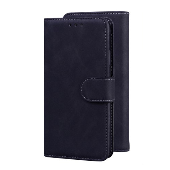 Leather Wallet Stand Phone Case for Huawei P Smart 2021 / Huawei Y7a - Black Huawei Cases Mobile