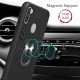 2 in 1 Armor Case PC+TPU Hybrid Shell with Ring Kickstand for Samsung Galaxy A11 (EU Version)/M11 - Black Samsung Cases Mobile