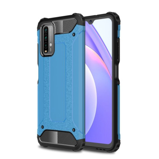 Tough Armor Υβριδική Θήκη Σιλικόνης TPU σε Συνδυαμό με Πλαστικό για Xiaomi Poco M3 - Μπλε XIAOMI Θήκες Κινητών