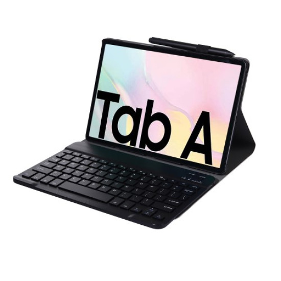 Bluetooth Keyboard Leather Stand Case for Samsung Galaxy Tab A7 10.4 (2020) T500 T505 - Black Samsung Cases Mobile