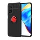 Metal Ring TPU Kickstand Cover for Xiaomi Mi 10T Pro 5G/Redmi K30S/10T 5G [Built-in Magnetic Sheet] - Black / Red XIAOMI Cases Mobile