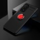 Metal Ring TPU Kickstand Cover for Xiaomi Mi 10T Pro 5G/Redmi K30S/10T 5G [Built-in Magnetic Sheet] - Black / Red XIAOMI Cases Mobile