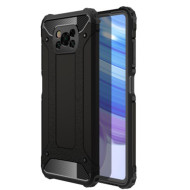 Armor Guard Plastic + TPU Hybrid Shell Case for Xiaomi Poco X3 NFC/Poco X3 - Black