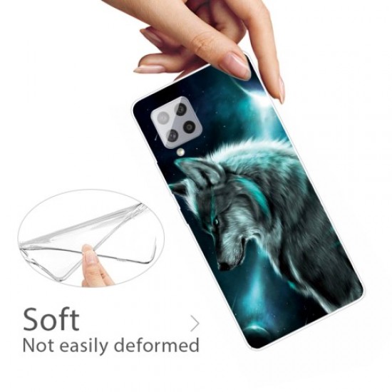 Pattern Printing TPU Cover for Samsung Galaxy A42 5G - Wolf Samsung Cases Mobile
