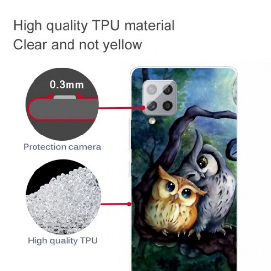 Pattern Printing TPU Cover for Samsung Galaxy A42 5G - Owl Samsung Cases Mobile