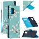 Pattern Printing Leather Cover Case for Samsung Galaxy A42 5G - White Flower Samsung Cases Mobile